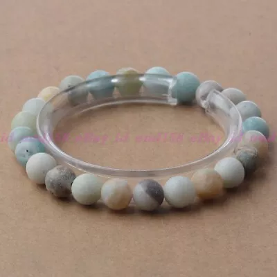 8mm Handmade Mixed Natural Gemstone Round Beads Stretchy Bracelet Healing Reiki • $2.78