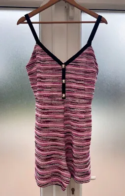 NEW ZARA NWT Pink Boucle Knit Sleeveless Playsuit Size Large • $24.88