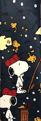 Mercedes Men’s Neck Tie Peanuts Snoopy Woodstock Golf Theme 58”Long  Blue • $5.99