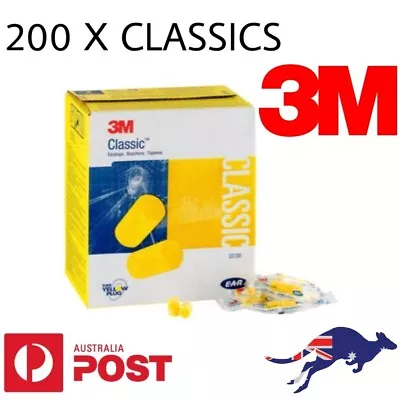 3M E-A-R™ Classic™ Uncorded Earplugs 200 Pairs 312-1201 NRR29 Class 4 Ear Plugs • $65