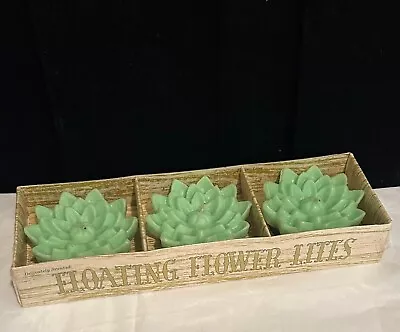 Vintage Retro Groovy NOS NEW Floating Lotus Flowers Candles In Box EMKAY 1970s • $24