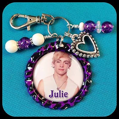 Personalized R5 ROSS LYNCH Bottle Cap Name Necklace Jewelry Zipper Pull Pendant • $6.95