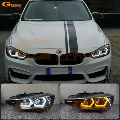 For BMW 3 Series F30 F31 F34 Concept M4 Iconic Style LED Angel Eyes Halo Rings • $91.64