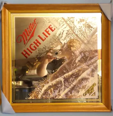 Vintage Miller High Life Opening Day Deer Beer Mirror #35672 BRAND NEW • $126.68