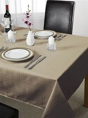 Table Cloth Kitchen Dining Tablecloth Table Cover Protector Rectangle Circular  • £14