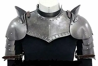 Medieval Pauldrons Shoulder Gorget Armor Knight Larp Reenactment Cosplay Costume • $99