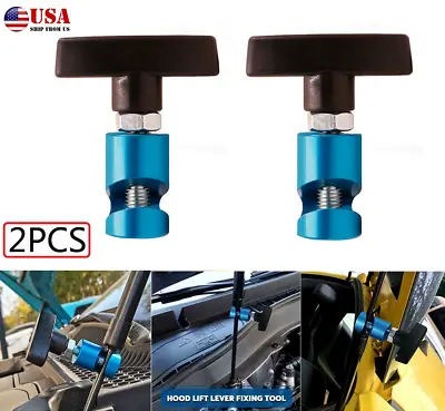 $24.31 • Buy 2X Car Hood Trunk Lift Rod Support Clamp Shock Prop Strut Stopper Retainer Tool