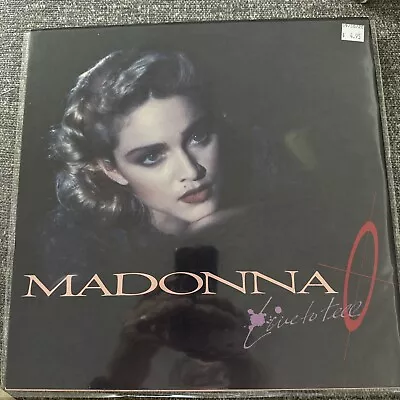 MADONNA RARE 1986 Vintage Vinyl LIVE TO TELL 12  Record Excellent Condition • $10