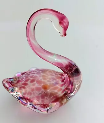 £8.99 • Buy Heron Glass Pink Swan