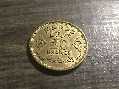 AH1371-1952 Morocco 20 Francs Y# 50 AU # 3788s • $7.99