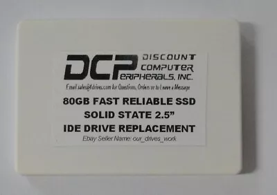 80GB IDE SSD Replace Worn Out 2.5  IDE Drives With This 9.5MM 44 PIN IDE SSD • $42.95