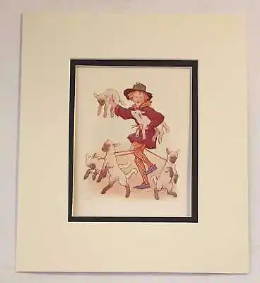 TARRANT If I'd As Much Money (1934 Nursery Rhymes Colour Lithograph) • £9.95