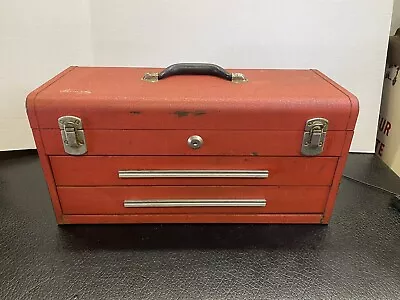 RED KENNEDY TOOL BOX 2 DRAWER 220-717667 Machinist Box • $99.99