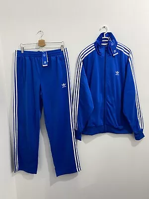 Adidas Originals Adicolor Classics Firebird Tracksuit Blue Bird White Size 4XL • $249