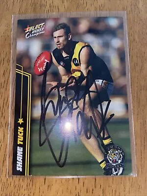 $40 • Buy AFL Select 2007 Champions Shane Tuck Signed Richmond Tigers Card