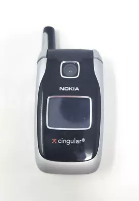 Vintage Nokia Cingular 6102b Flip Cell Phone Untested • $8