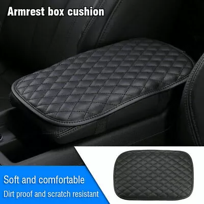 Black Car Armrest Cushion Cover Center Console Box Pad Protector Mat Accessories • $6.99