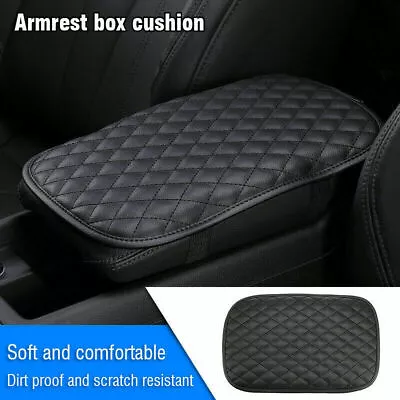 Black Car Armrest Cushion Cover Center Console Box Pad Protector Mat Accessories • $7.39