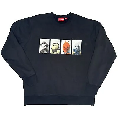 Supreme Mike Kelley Ahhyouth Crewneck Sweatshirt XLarge Black FW17 Sonic Youth • $199.99