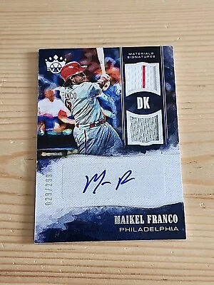 2018 Diamond Kings DK Materials Signatures #029/299 Maikel Franco Auto Phillies  • $1.50