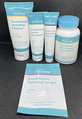 $38 • Buy MDacne MD Acne Treatment Cleanser Moisturizer Cream Supplement Blackhead Strip