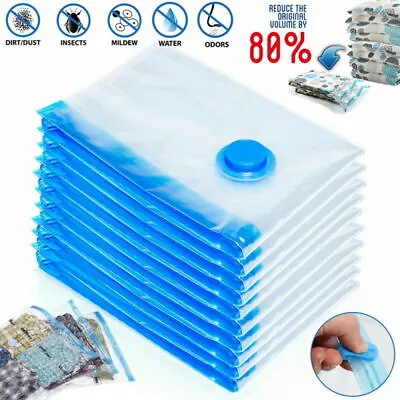 5x Strong Vacuum Storage Bags Space Savings Bag Space Saver Bags Vacum Vaccum • £0.99