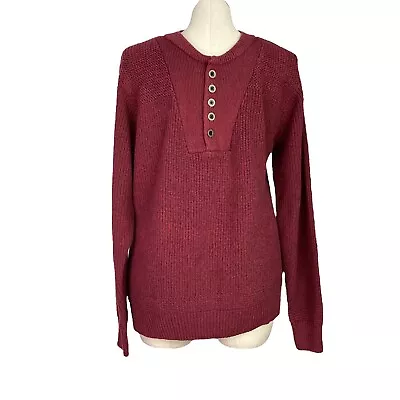 RedHead Mens XL Shaker Knit Hendley Sweater Red Cotton Blend LS • $24.99