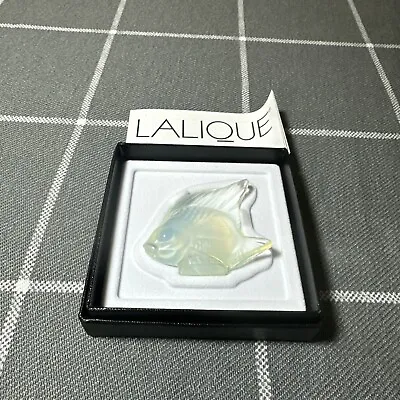 Vintage Lalique Glass Angel Fish Figurine In Box • £95.01