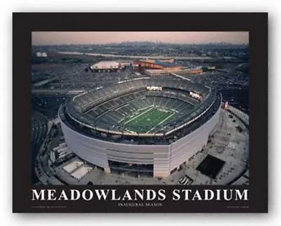 New York Jets At New Meadowland Stadium Inaugural Mike Smith Aerial Views 17x24 • $22.64