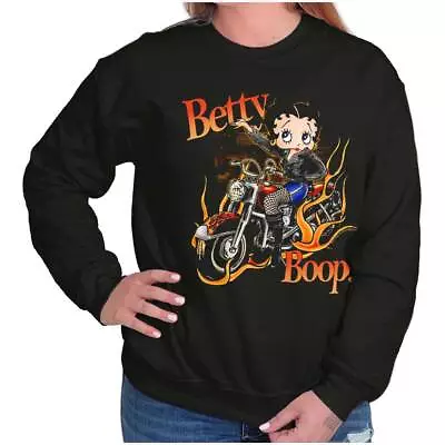 Flaming Betty Boop Crewneck Sweatshirt • $28.99