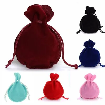 Drawstring Velvet Bag Calabash Pouch Jewelry Packaging Bag Wedding Gift Bags • $7.99