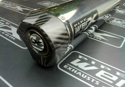 Suzuki GSXR 1000 K5 K6 2005 2006 Stainless Tri Oval Carbon Outlet Exhaust Can • $989.91