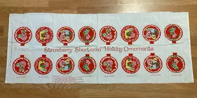 8 Vtg 1980 Spring Mills Strawberry Shortcake Cut & Sew Christmas Ornaments UNCUT • $9.99