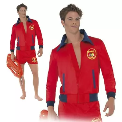 Baywatch Lifeguard Sea Adult Mens Film TV Fancy Dress Costume Outfit • $125.30