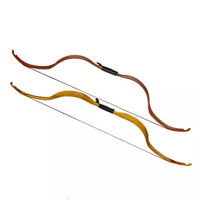 25Lbs Mongolian Detachable Longbow Hunting Recurve Bow 49  Practice Beginner • $37.99