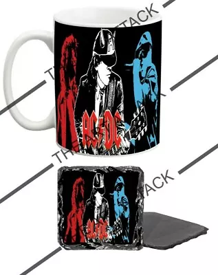 £7.99 • Buy ACDC 10oz Mug And Slate Coaster  Set