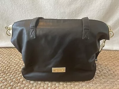 Versace Parfum Designer Tote Crossbody Shoulder Bag Black With Small Wristlet • $45