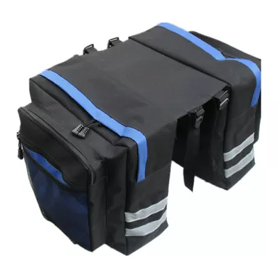 Bike Bicycle Rear Rack Pannier Bags Seat Box Saddle Carry Bag Carrier Waterproof • $19.99