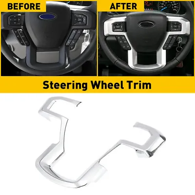 Steering Wheel Cover Trim Decor For Ford F150 F250 2015 16 17 18- 20 Accessories • $18.99