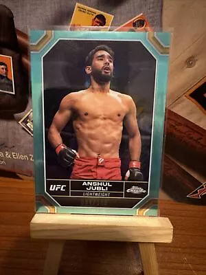 2024 Anshul Jubli Topps Chrome UFC #18 Aqua Refractor /199 Hot SSP! • $0.99