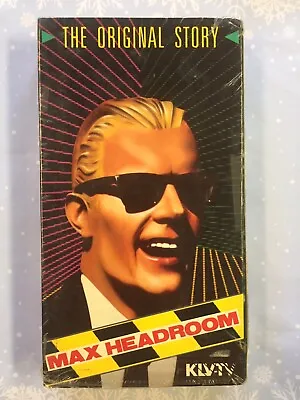 MAX HEADROOM The Original Story VHS KLV-TV Karl Lorimar Video Rare Cult 1985 • $17.99
