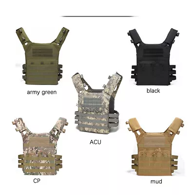 Adjustable Military Mesh JPC Tactical Vest MOLLE Lightweight COS SWAT Combat • $64.99