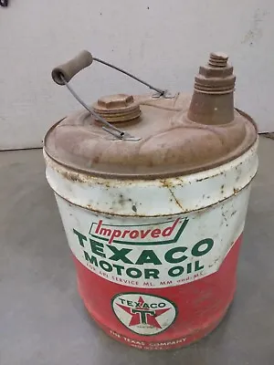 Vintage 5 Gallon Motor Oil Cans • $160