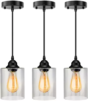 3 Pack Modern Pendant Light Hanging Ceiling Lighting Fixture Kitchen Island Lamp • $43.99