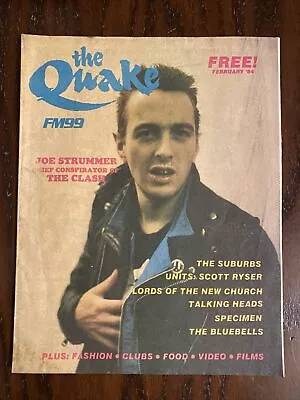 Vintage Quake Magazine Zine New Wave Radio Station CLASH Joe Strummer Feb 1984 • $34