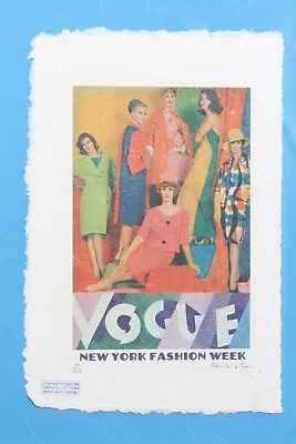 Vintage Vogue NY Fashion Week Print By Fairchild Paris LE 21/25 • $150