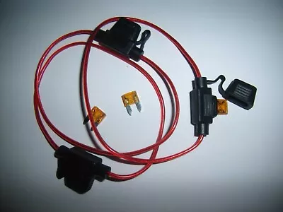 (3) 18 Gauge Ga AWG ATM In-Line Fuse Holder Cover 5A Fuse GPS Car 12 Volt Power • $7.97