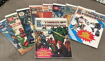 Marvel TRANSFORMERS G1 UK #54 64-70 SPECIAL TEAM COMICS BOOKLET CARD SET SIGNED • $79.55