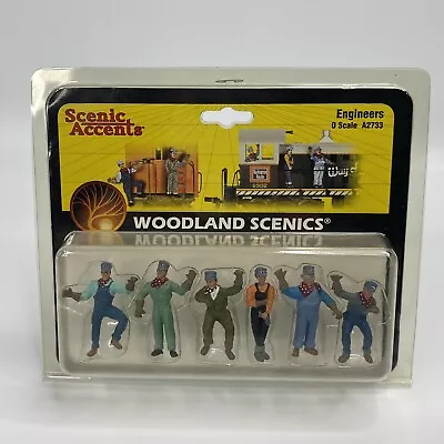 Woodland Scenics A2733 Engineers (O Scale) 6 Pack Scenic Accents NEW 2005 • $19.99