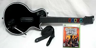 $294.66 • Buy XBox 360 Guitar Hero III 3 Legends Of Rock BUNDLE Wireless Guitar Video Game SET